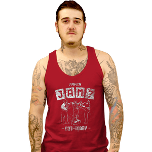 Daily_Deal_Shirts Tank Top, Unisex / Small / Red Paper Jam