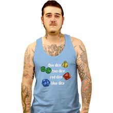 Load image into Gallery viewer, Secret_Shirts Tank Top, Unisex / Small / Powder Blue Seuss Dice
