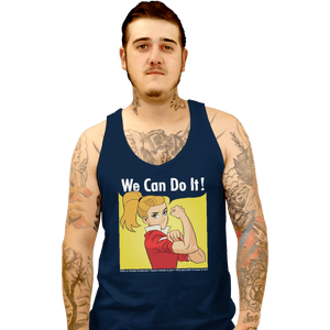 Shirts Tank Top, Unisex / Small / Navy Adora Says We Can Do It!