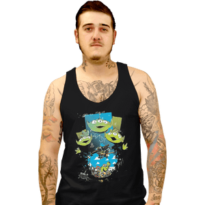 Shirts Tank Top, Unisex / Small / Black Alien Invasion