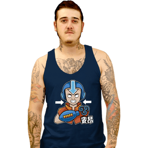 Shirts Tank Top, Unisex / Small / Navy Aang Man