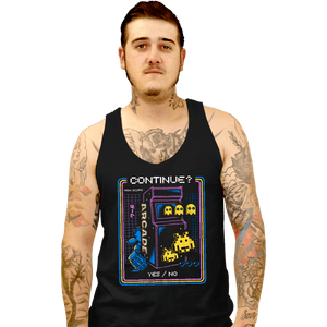 Shirts Tank Top, Unisex / Small / Black Retro Arcade