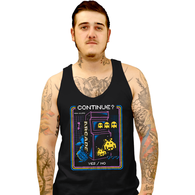 Shirts Tank Top, Unisex / Small / Black Retro Arcade
