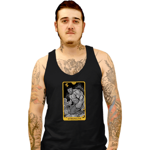 Shirts Tank Top, Unisex / Small / Black Tarot Strength