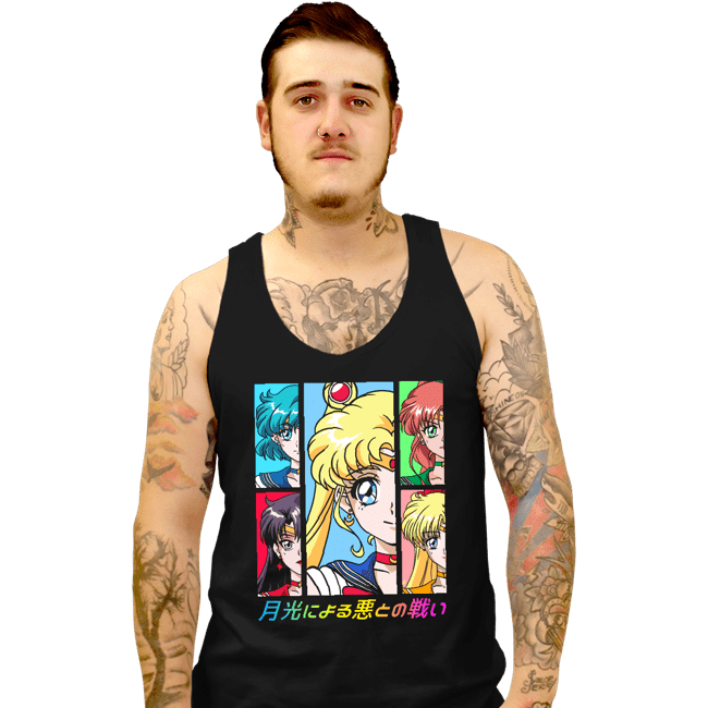 Secret_Shirts Tank Top, Unisex / Small / Black Moon Prism Power!