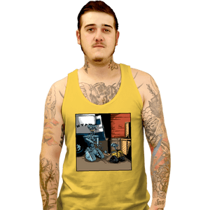 Secret_Shirts Tank Top, Unisex / Small / Gold Imposter Robot