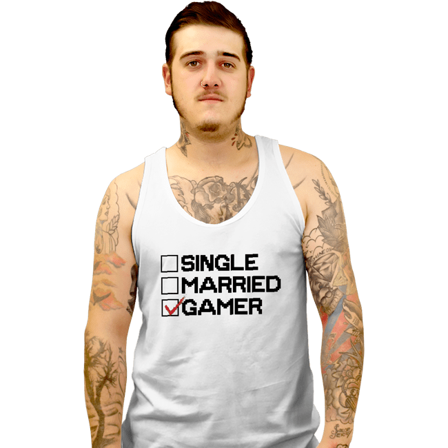 Shirts Tank Top, Unisex / Small / White The Gamer