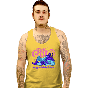 Daily_Deal_Shirts Tank Top, Unisex / Small / Gold Felt Cute