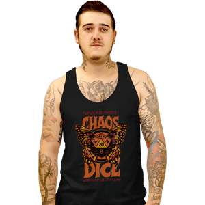 Daily_Deal_Shirts Tank Top, Unisex / Small / Black Chaos Dice