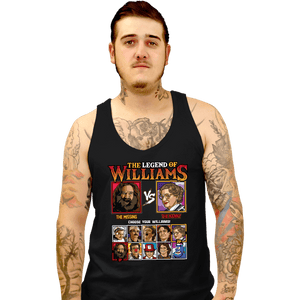 Daily_Deal_Shirts Tank Top, Unisex / Small / Black Robin Williams Fighter