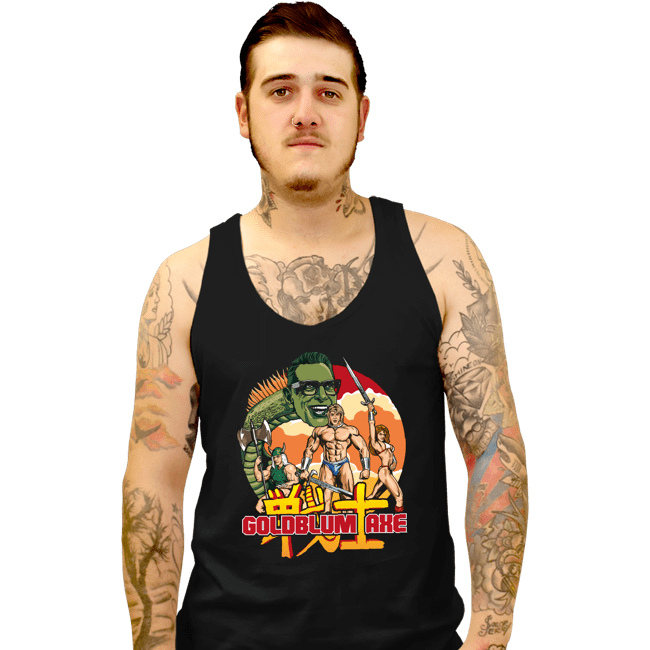 Shirts Tank Top, Unisex / Small / Black Goldblum Axe
