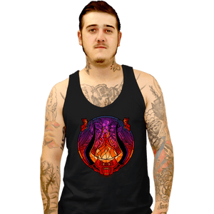 Daily_Deal_Shirts Tank Top, Unisex / Small / Black Stained Glass Darkness