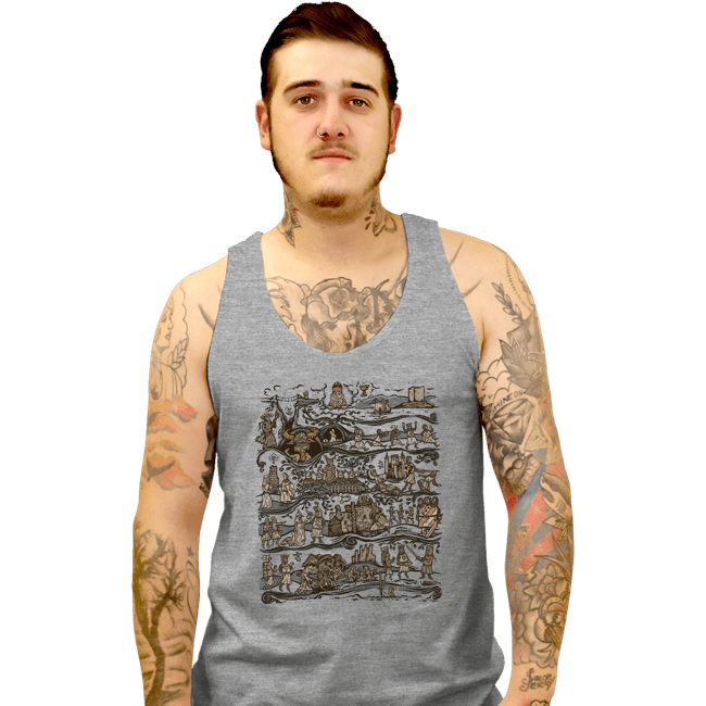 Daily_Deal_Shirts Tank Top, Unisex / Small / Sports Grey Tapestry Of The Quested Grail