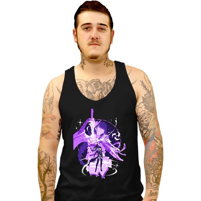 Daily_Deal_Shirts Tank Top, Unisex / Small / Black Electro Raiden Shogun