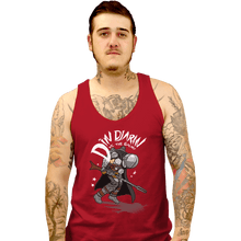 Load image into Gallery viewer, Shirts Tank Top, Unisex / Small / Red Mando Vs The Galaxy
