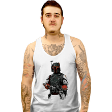 Load image into Gallery viewer, Shirts Tank Top, Unisex / Small / White Mandalorian Bounterhunter
