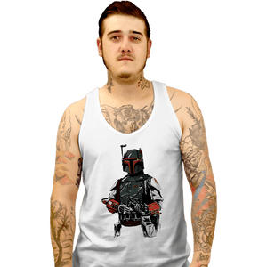 Shirts Tank Top, Unisex / Small / White Mandalorian Bounterhunter