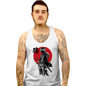 Daily_Deal_Shirts Tank Top, Unisex / Small / White Kenshin Sumi-e