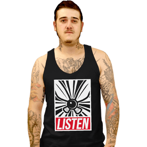 Shirts Tank Top, Unisex / Small / Black Listen and Obey