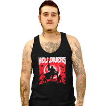 Load image into Gallery viewer, Last_Chance_Shirts Tank Top, Unisex / Small / Black Helldivers

