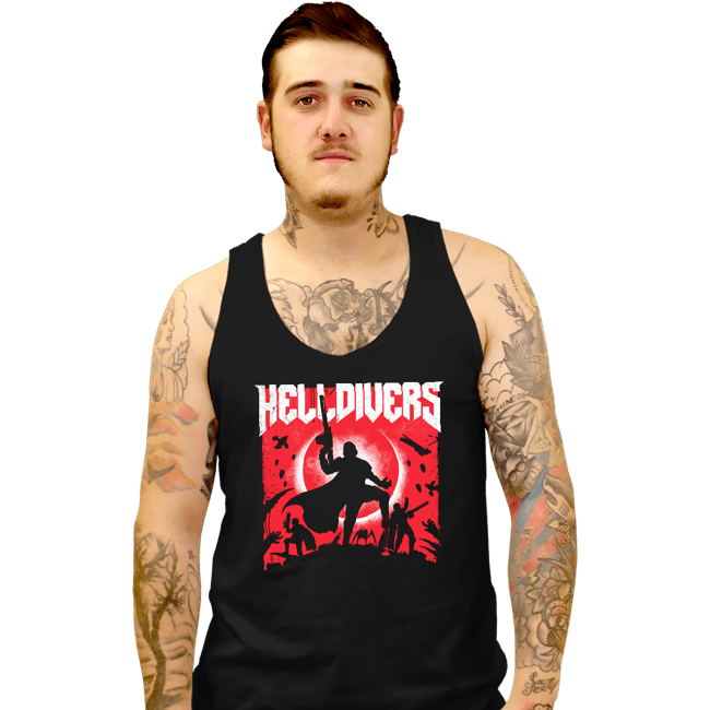Last_Chance_Shirts Tank Top, Unisex / Small / Black Helldivers