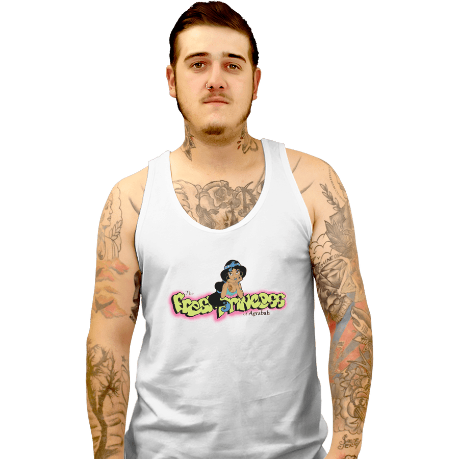 Shirts Tank Top, Unisex / Small / White Fresh Princess Of Agrabah