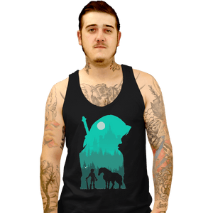 Shirts Tank Top, Unisex / Small / Black Hylian Silhouette