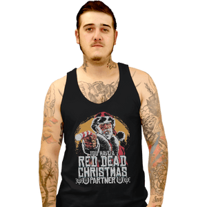 Shirts Tank Top, Unisex / Small / Black Red Dead Christmas
