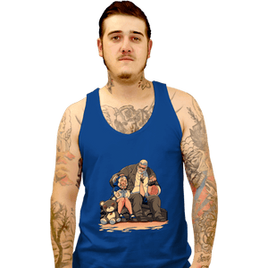 Daily_Deal_Shirts Tank Top, Unisex / Small / Royal Blue Family Lunch
