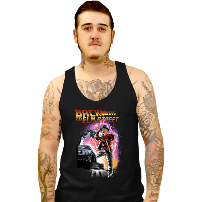 Daily_Deal_Shirts Tank Top, Unisex / Small / Black Back To Elm Street