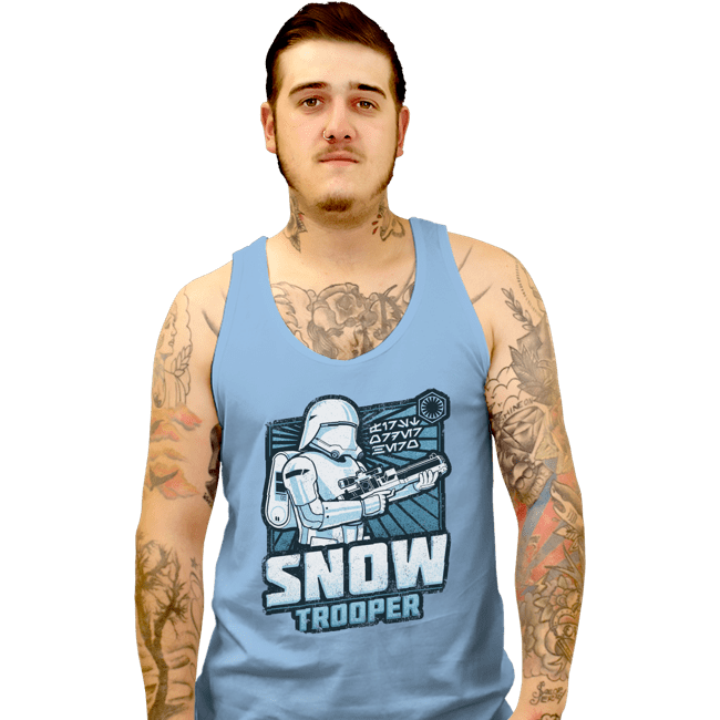 Shirts Tank Top, Unisex / Small / Powder Blue First Order Hero: Snowtrooper