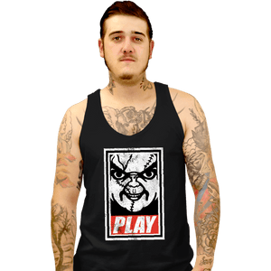 Shirts Tank Top, Unisex / Small / Black Play