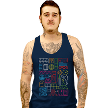 Load image into Gallery viewer, Daily_Deal_Shirts Tank Top, Unisex / Small / Navy Nostalgic Doodles
