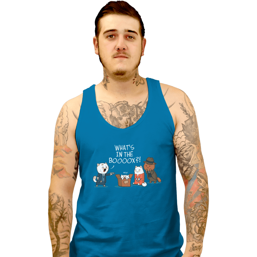 Shirts Tank Top, Unisex / Small / Sapphire What's In The Booox?