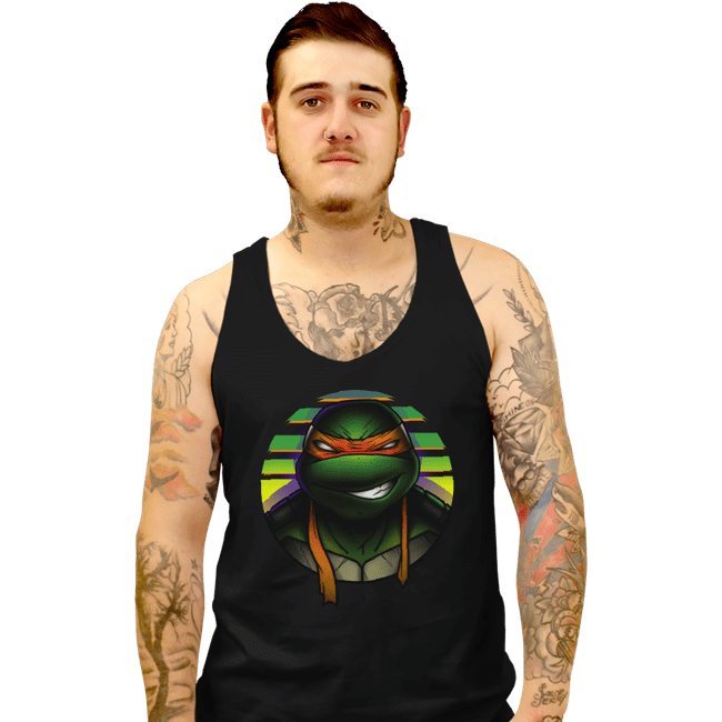 Daily_Deal_Shirts Tank Top, Unisex / Small / Black Mutant Orange