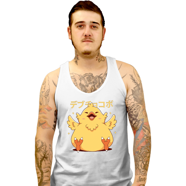 Shirts Tank Top, Unisex / Small / White Fat Chocobo