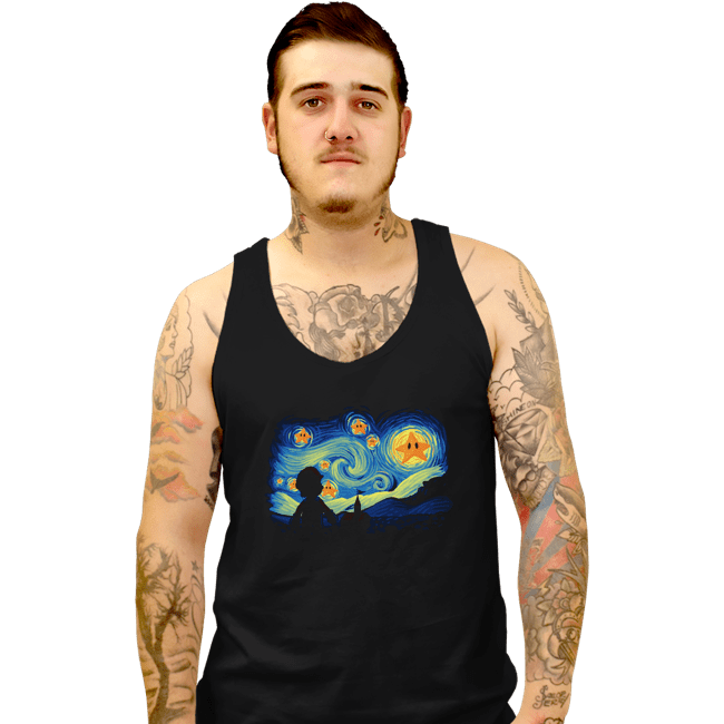 Secret_Shirts Tank Top, Unisex / Small / Black Super Starry Bros
