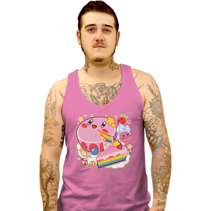 Shirts Tank Top, Unisex / Small / Pink Kirby Cake