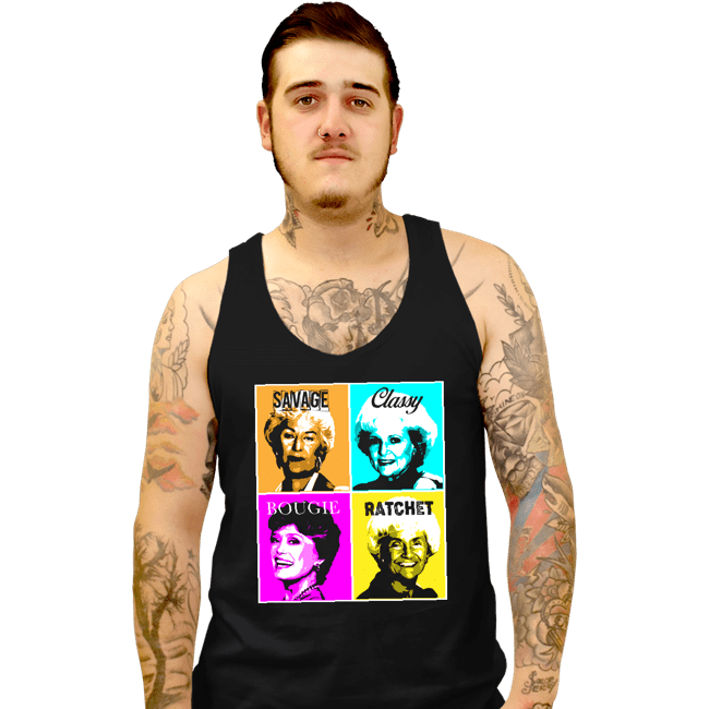 Secret_Shirts Tank Top, Unisex / Small / Black Golden Savages