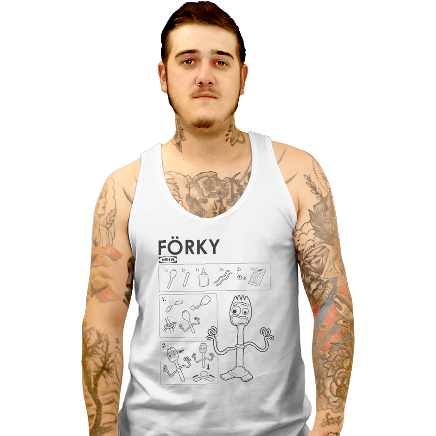 Shirts Tank Top, Unisex / Small / White Toy Manual