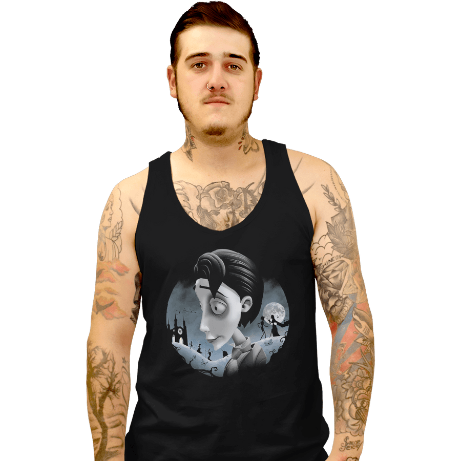 Shirts Tank Top, Unisex / Small / Black Grave Wedding