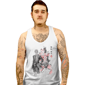 Shirts Tank Top, Unisex / Small / White Killer Queen Sumi-e