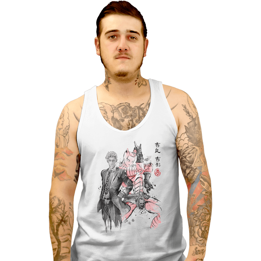 Shirts Tank Top, Unisex / Small / White Killer Queen Sumi-e