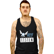 Load image into Gallery viewer, Sold_Out_Shirts Tank Top, Unisex / Small / Black Hey Shut Up!
