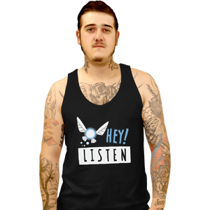 Sold_Out_Shirts Tank Top, Unisex / Small / Black Hey Shut Up!