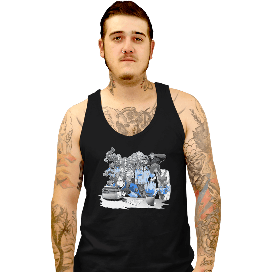 Shirts Tank Top, Unisex / Small / Black Waiting