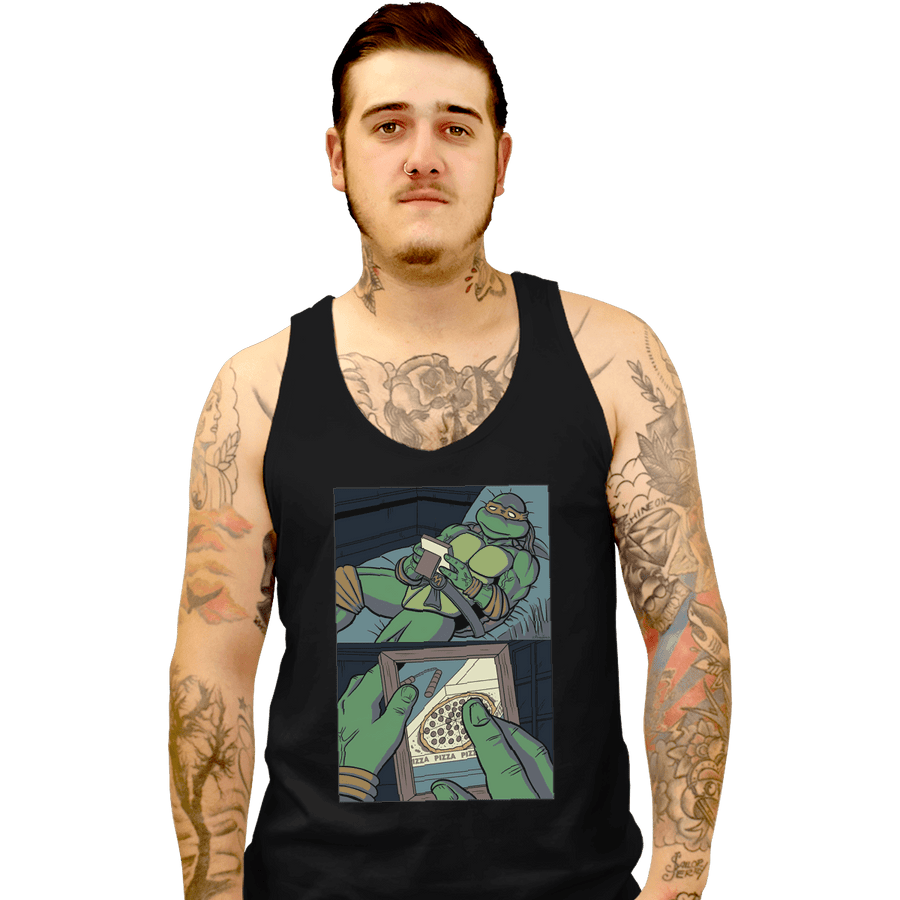 Shirts Tank Top, Unisex / Small / Black Longing For Pizza