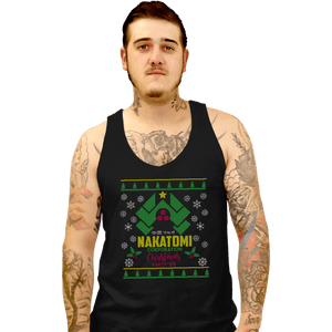 Daily_Deal_Shirts Tank Top, Unisex / Small / Black Nakatomi Party Sweater '88