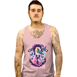 Shirts Tank Top, Unisex / Small / Pink Shinobu Butterfly