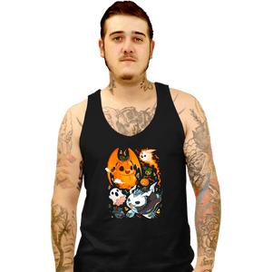 Daily_Deal_Shirts Tank Top, Unisex / Small / Black Digi Halloween